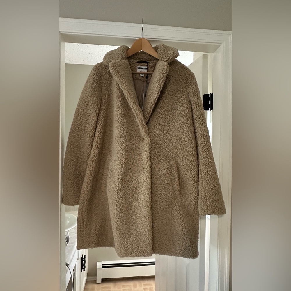 Noisy May faux Sherling jacket
